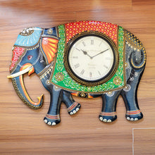 Elephant Painted Wall Clock