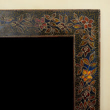Embroidered Flower Frame (Blue)