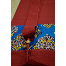 Hand-Woven Red Kalamkari Yoga Mat Bag
