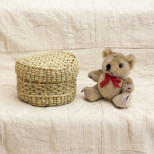 Handcrafted Kauna Reed Heart Shaped Box