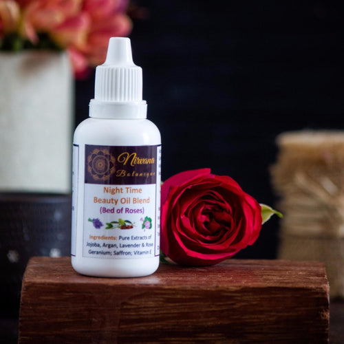 100% Natural Night Time Beauty Oil Blend - Bed of Roses