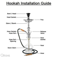 Blazing Black Petite Hookah (12 Inch)