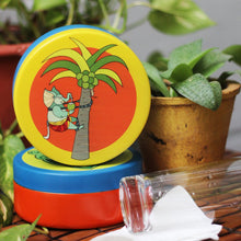 Coconut Tree Ganesha Stainless Steel Container
