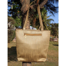Handcrafted Aari Work Antique Gold Tote