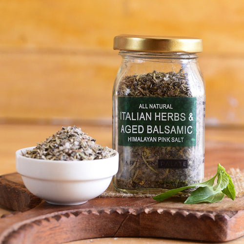 All Natural Italian Herbs & Aged Balsamic Himalayan Pink Salt