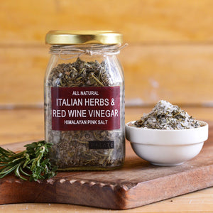 All Natural Italian Herbs And Red Wine Vinegar Himalayan Pink Salt