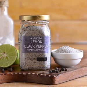 All Natural Lemon Black Pepper Himalayan Pink Salt