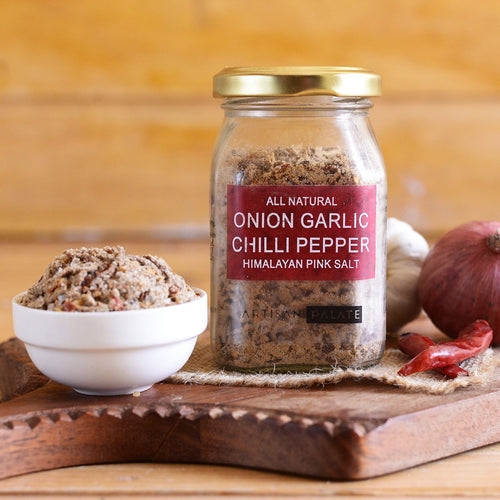 All Natural Onion Garlic Chilli Pepper Himalayan Pink Salt