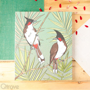 Bulbul Stretched Canvas Wall Art