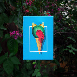 Canvas Wall Art Popstar Ice cream