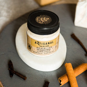 Chemical Free Cinnamon Vanilla Oatmeal Face Scrub