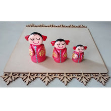 Hand Painted Clay Dolls Statues