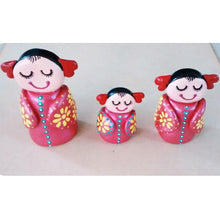 Hand Painted Clay Dolls Statues