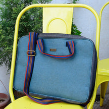 Handcrafted Cork Leather Teal Laptop Bag