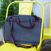 Handcrafted Cork Leather Teal Laptop Bag