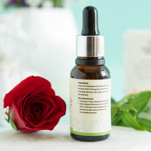 100% Organic Argan-Hempseed Face Serum Day/Night (With SPF 30)