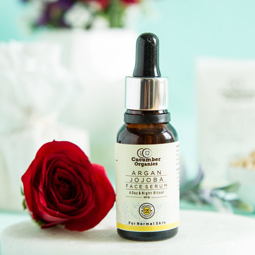 100% Organic Argan-Jojoba Face Serum Day/Night (With SPF 30)