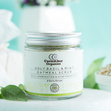 100% Organic Holy Basil And Mint Oatmeal Scrub