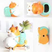 Cute Corgi Dog Sitting Succulent Pot