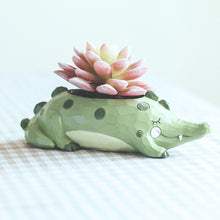 Cute Crocodile Resin Succulent Pot