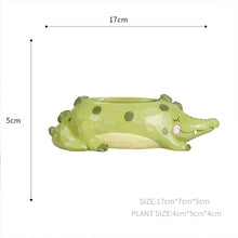 Cute Crocodile Resin Succulent Pot