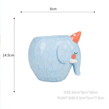 Cute Elephant Resin Succulent Pot