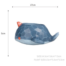 Cute Whale Resin Succulent Pot