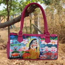Crafted Digital Print Duffle Bag (Pink)