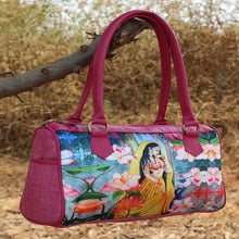 Crafted Digital Print Duffle Bag (Pink)