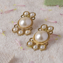Handcrafted Pearl Statement Earrings