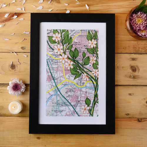 Blooming World Framed Wall Art