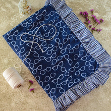 Handmade Blue Frames In Cotton Doggie Bed