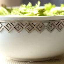 Handcrafted Fine China Large Greek Design Bowl