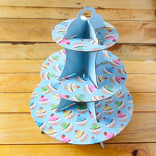 Blue Cupcake Party Stand
