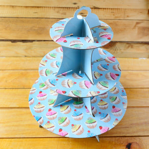 Blue Cupcake Party Stand