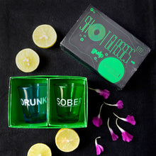 Drunk & Sober Shot Glasses (Blue and Green)