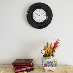 Black Polish Wall Clock