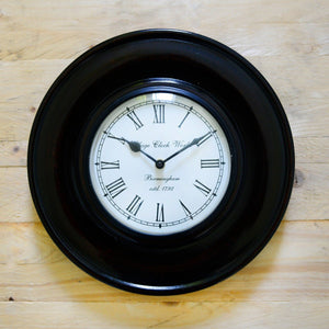 Black Polish Wall Clock