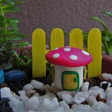 Handcrafted Mushroom House Garden Decor