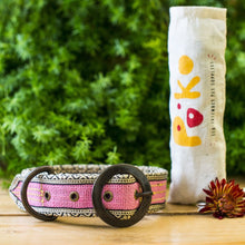 Eco-Friendly Jute Dog Collar - Pink