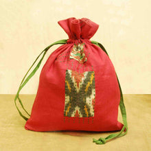 Handcrafted Ikat Potli (Coral)