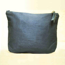Handcrafted Vintage Blue Silk Clutch