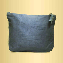 Handcrafted Vintage Blue Silk Clutch
