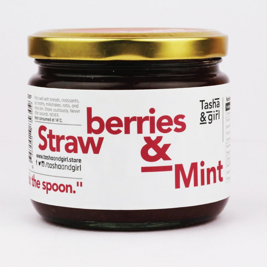 All Natural Fresh Mahabaleshwar Strawberries & Mint Jam