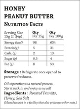 Creamy Honey Peanut Butter