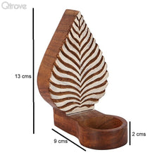 Engraved Leafy Table Cum Wall Tealight Holder