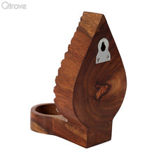 Engraved Leafy Table Cum Wall Tealight Holder