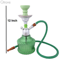 Handcrafted Premium Green Maharaja Hookah (12 Inch)