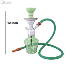 Handcrafted Glorious Green Hookah (12 Inch)