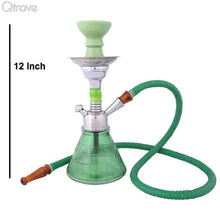 Elegant Green Petite Hookah (12 Inch)
